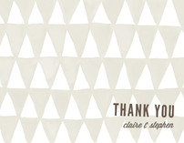 Triangular Thank You Cards