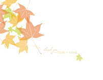 Autumn Leaves Thank You Cards