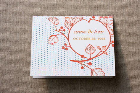 Bright Autumn Berry Thank You Cards