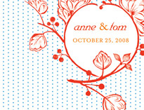 Bright Autumn Berry Thank You Cards