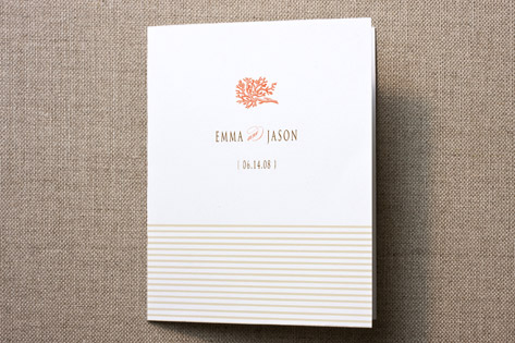 Coral Thank You Cards
