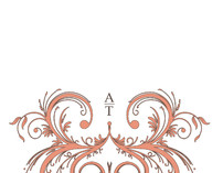 Letter Swirl Thank You Cards