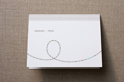 Modern Loop Thank You Cards