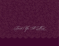 Plumeria Lace Thank You Cards