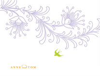 Pretty Little Bird Thank You Cards