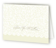 Plumeria Lace Thank You Cards