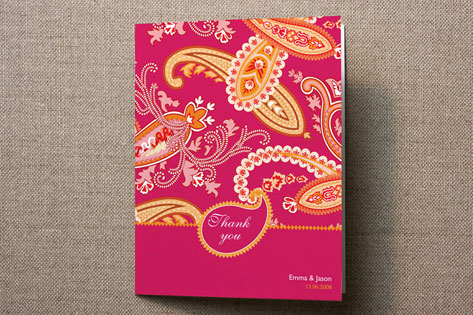 Paisley Passion Thank You Cards