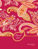 Paisley Passion Thank You Cards