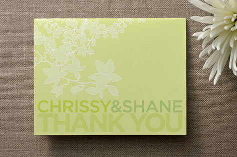 Spring Buds Thank You Cards