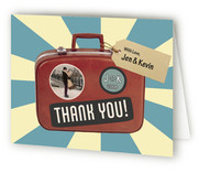 Souvenir Suitcase Thank You Cards