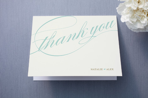 Winter Flourish Thank You Cards