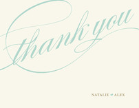 Winter Flourish Thank You Cards