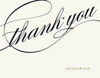 Winter Flourish Thank You Cards