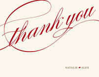Winter Flourish Thank You Cards