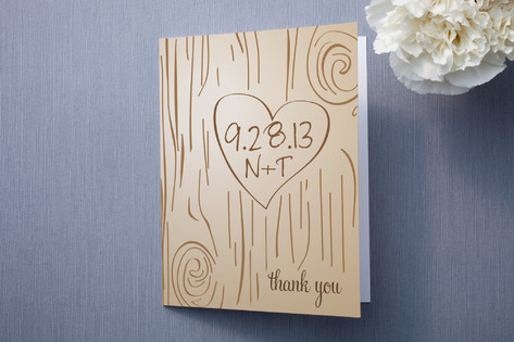 Fall Carving Thank You Cards