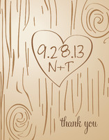 Fall Carving Thank You Cards