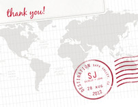 A Faraway Destination Thank You Cards