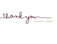 The Happy Couple Thank You Cards