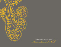 Spanish Lace Thank You Cards