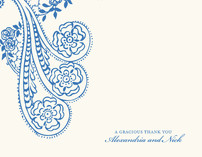 Spanish Lace Thank You Cards