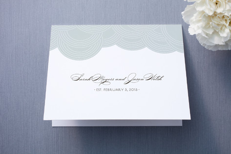 Pearls on a String Thank You Cards