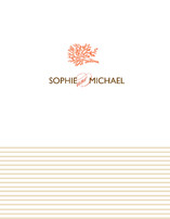 Coral Thank You Cards