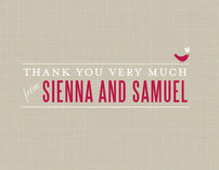 SWEET LINEN Thank You Cards
