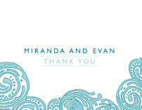 Contemporary Chic Thank You Cards