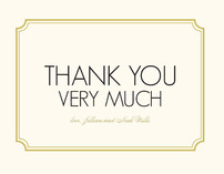 Modern Classic Thank You Cards