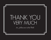 Modern Classic Thank You Cards