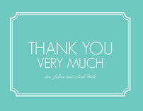 Modern Classic Thank You Cards