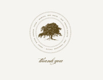 Modern Crest Thank You Cards