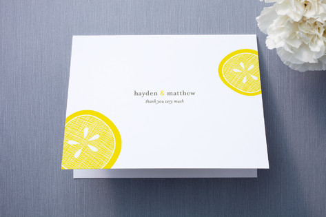 Lemon Drop Thank You Cards