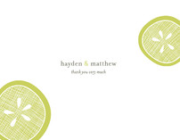 Lemon Drop Thank You Cards