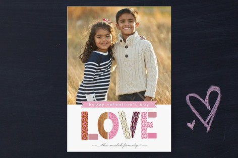Patterned Love Valentine's Day Cards