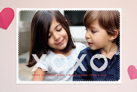 Hearts and Kisses Valentine's Day Cards