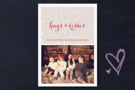 Hand-drawn Hearts Valentine's Day Cards