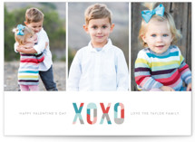 Modern XOXO Valentine's Day Cards