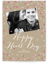 Glittering Heart Confetti Valentine's Day Cards