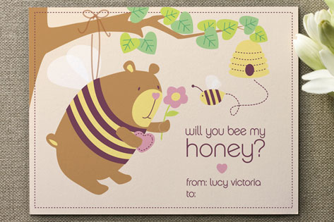 bee my honey Valentine's Day Cards