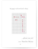 Crossword Valentine's Day Cards
