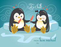Let's Chill Valentine's Day Cards, by CBeeProject