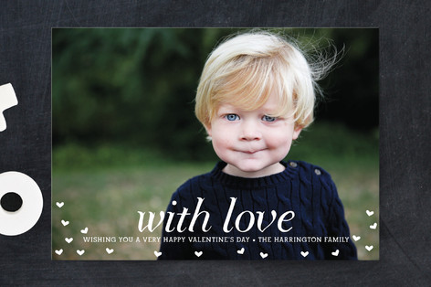 With Love Valentine's Day Postcards