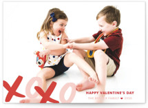 XOXO Bunting Banners Valentine's Day Postcards