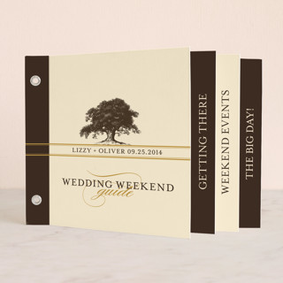 Oak Tree Wedding Announcement Minibook&trade; Cards