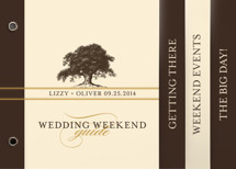 Oak Tree Wedding Announcement Minibook&trade; Cards