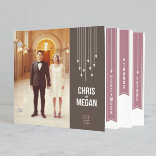 Arrows Wedding Announcement Minibooks