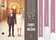 Arrows Wedding Announcement Minibook&trade; Cards