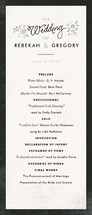 Pink Blossoms Wedding Programs
