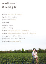 A Sweet Afternoon Wedding Programs